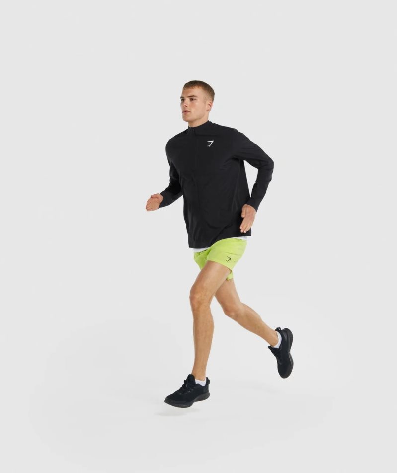 Gymshark Arrival Woven Full Zip Férfi Kabát Fekete | HU-O-952