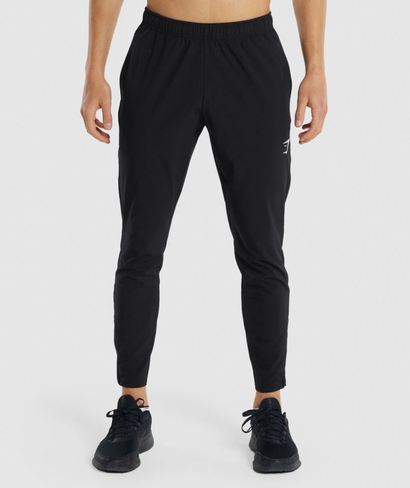Gymshark Arrival Woven Férfi Jogger Nadrág Fekete | HU-Q-571