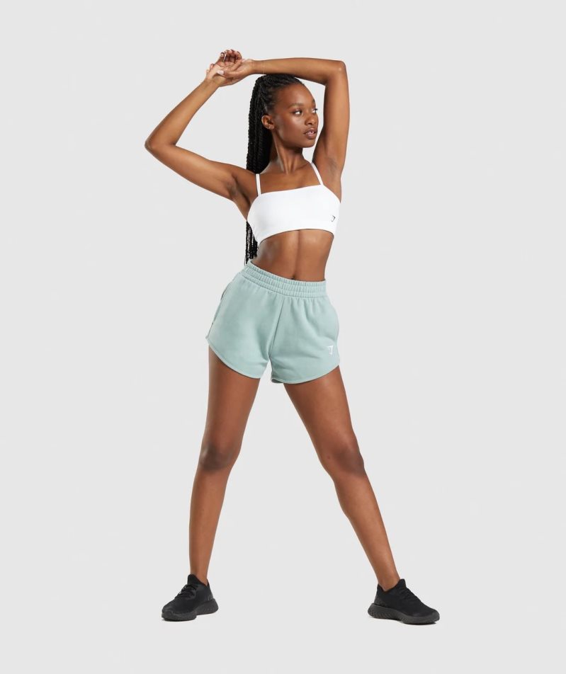 Gymshark Bandeau Női Sportmelltartó Fehér | HU-W-107