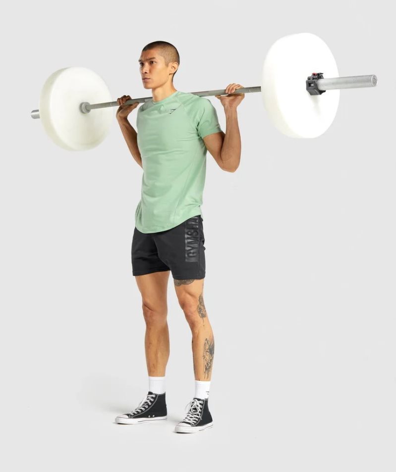 Gymshark Bold Férfi Póló Zöld | HU-T-601
