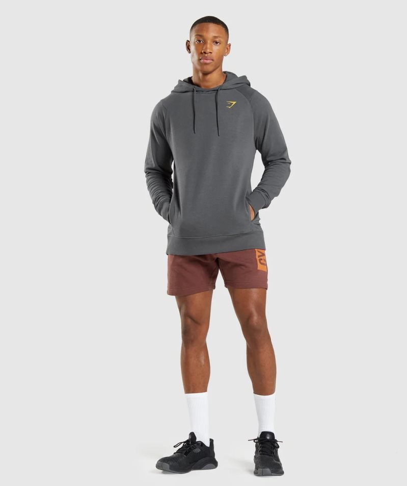 Gymshark Bold Férfi Rövidnadrág Barna | HU-K-107