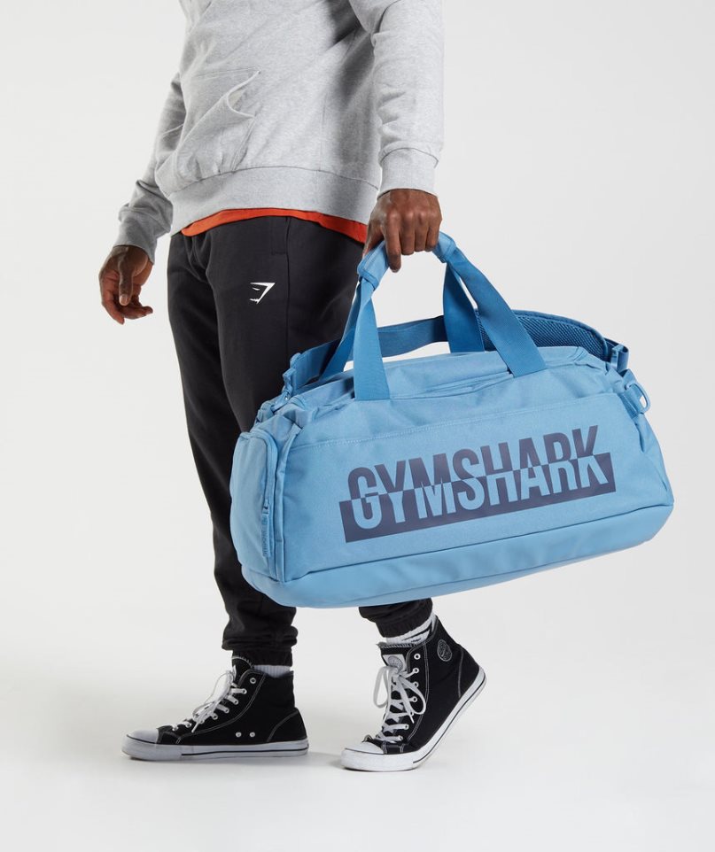 Gymshark Bold Gym Sporttáska Kék | HU-T-964