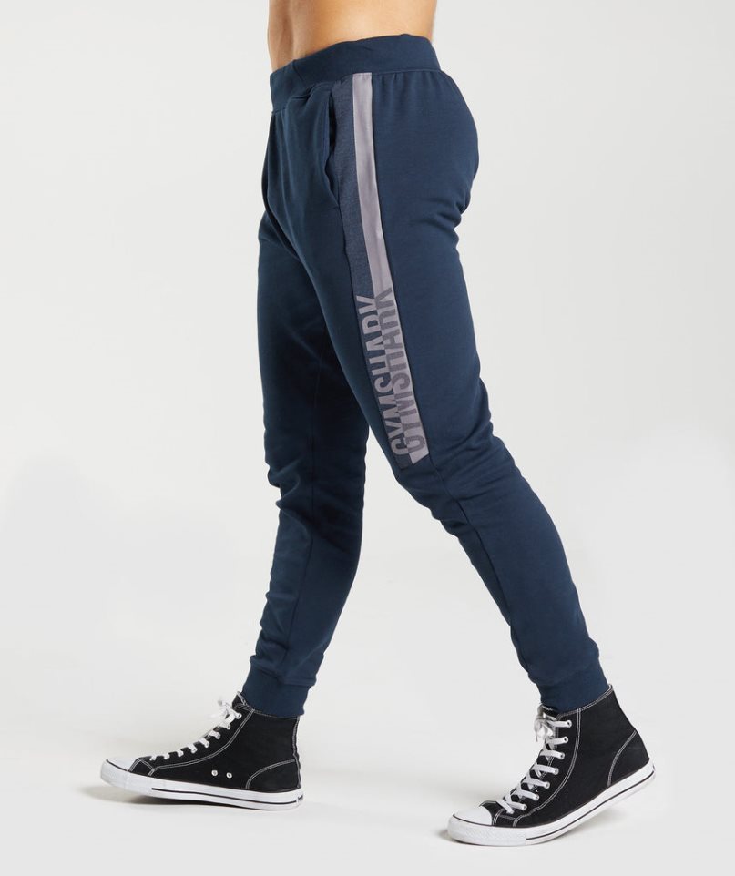 Gymshark Bold React Férfi Jogger Nadrág Sötétkék | HU-C-268