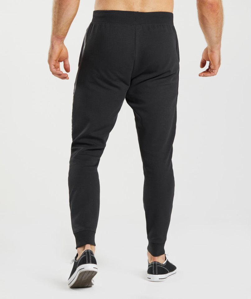 Gymshark Bold React Férfi Jogger Nadrág Fekete | HU-X-719