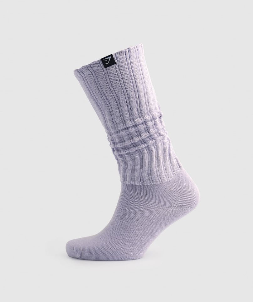 Gymshark Comfy Rest Day Zokni Világos Lila | HU-P-349