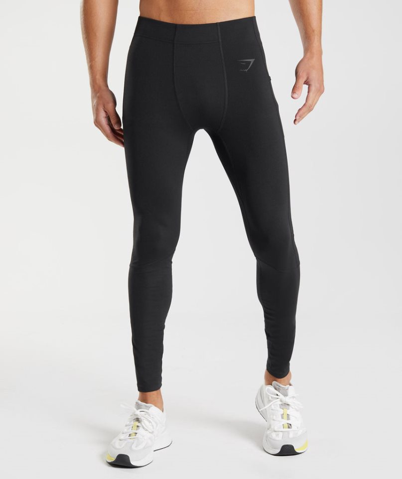 Gymshark Control Baselayer Férfi Leggings Fekete | HU-J-231