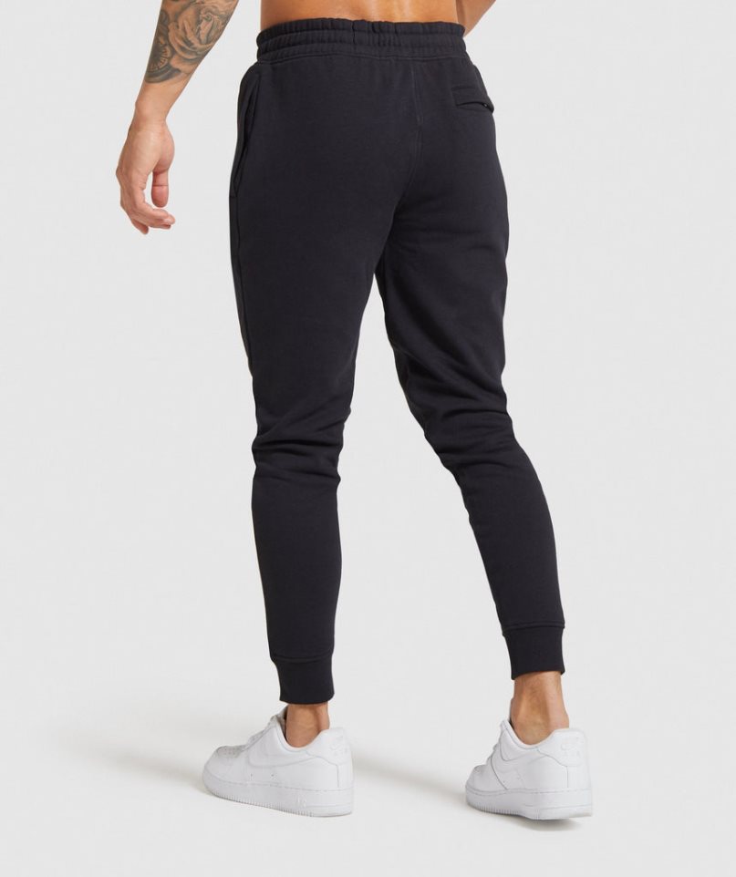 Gymshark Crest Férfi Jogger Nadrág Fekete | HU-R-928