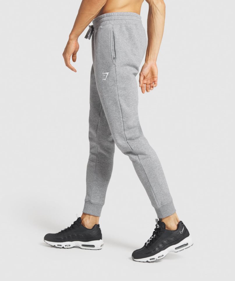 Gymshark Crest Férfi Jogger Nadrág Szürke | HU-F-261