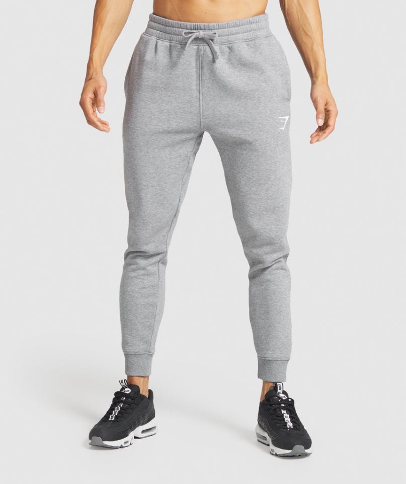 Gymshark Crest Férfi Jogger Nadrág Szürke | HU-F-261
