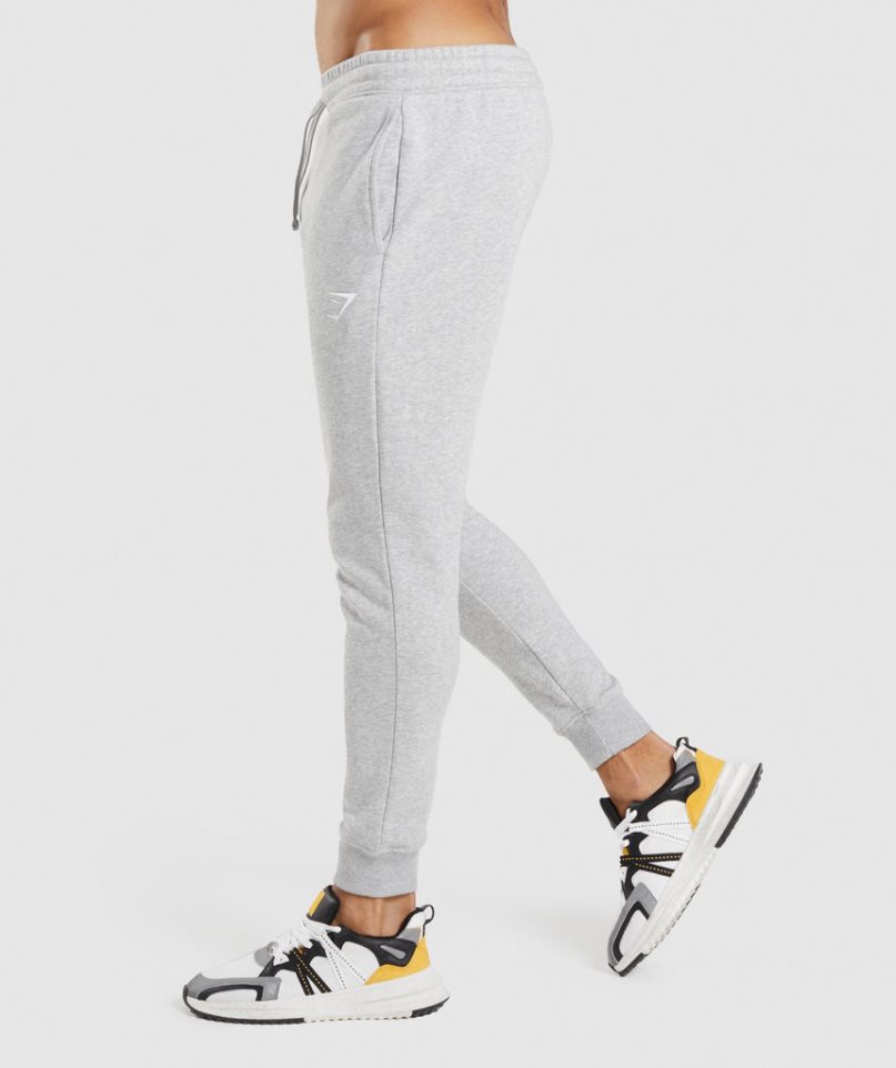 Gymshark Crest Férfi Jogger Nadrág Világos Szürke | HU-K-645