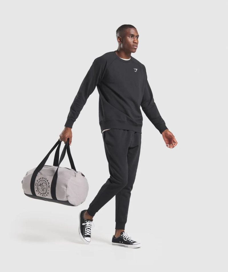 Gymshark Crest Férfi Pulóverek Fekete | HU-O-150