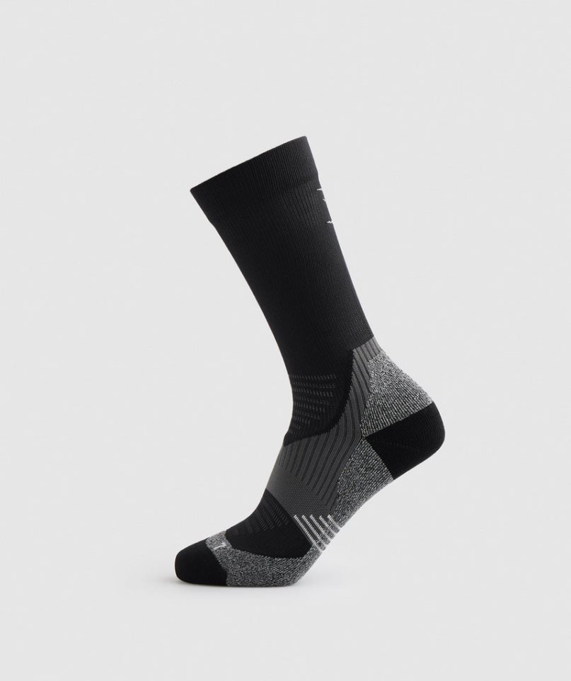 Gymshark Crew Performance Zokni Fekete | HU-R-410