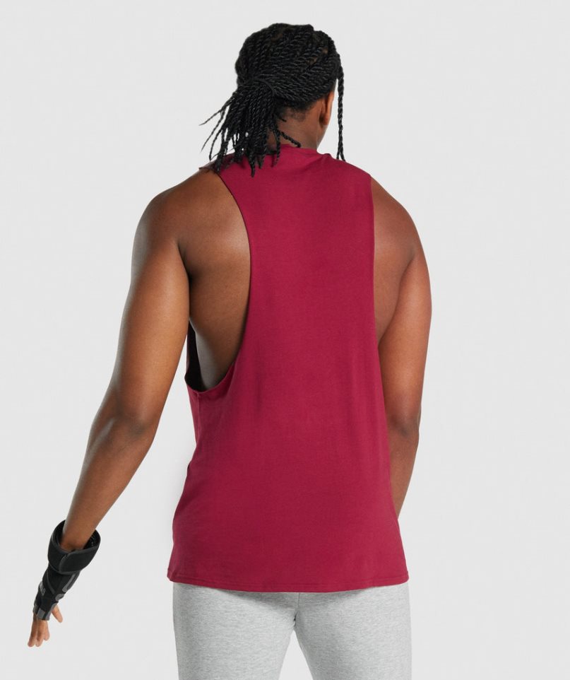 Gymshark Critical 2.0 Drop Arm Férfi Ujjatlan Póló Fukszia | HU-I-702