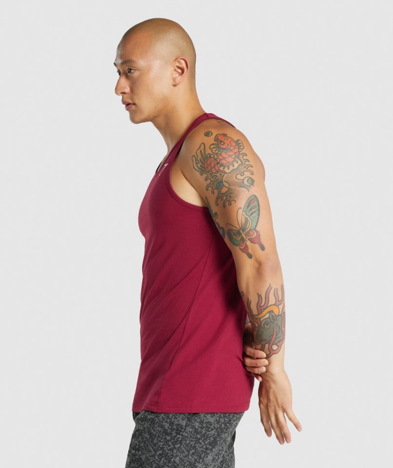 Gymshark Critical 2.0 Férfi Ujjatlan Póló Fukszia | HU-N-207