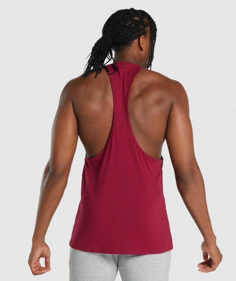 Gymshark Critical 2.0 Stringer Férfi Ujjatlan Póló Fukszia | HU-D-601