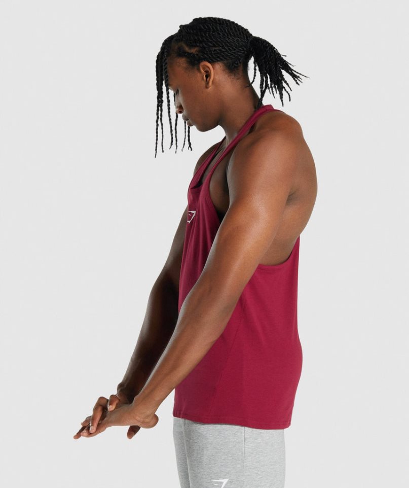 Gymshark Critical 2.0 Stringer Férfi Ujjatlan Póló Fukszia | HU-D-601