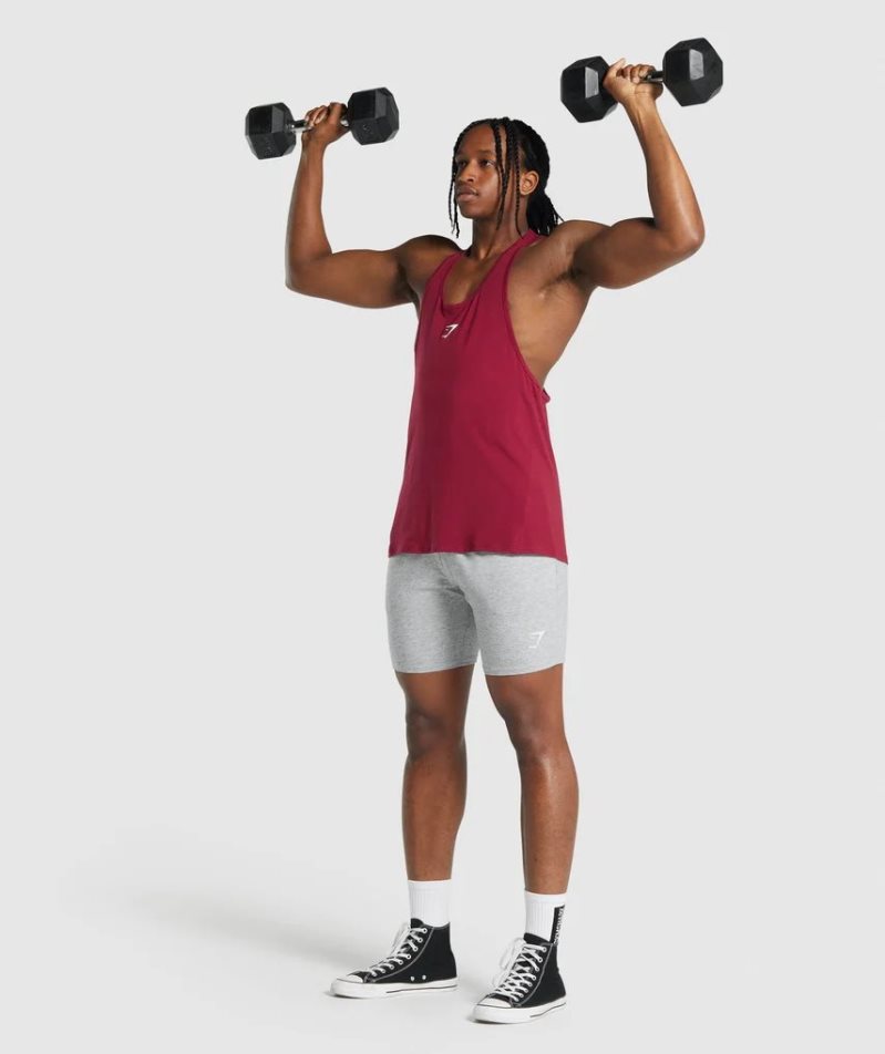 Gymshark Critical 2.0 Stringer Férfi Ujjatlan Póló Fukszia | HU-D-601