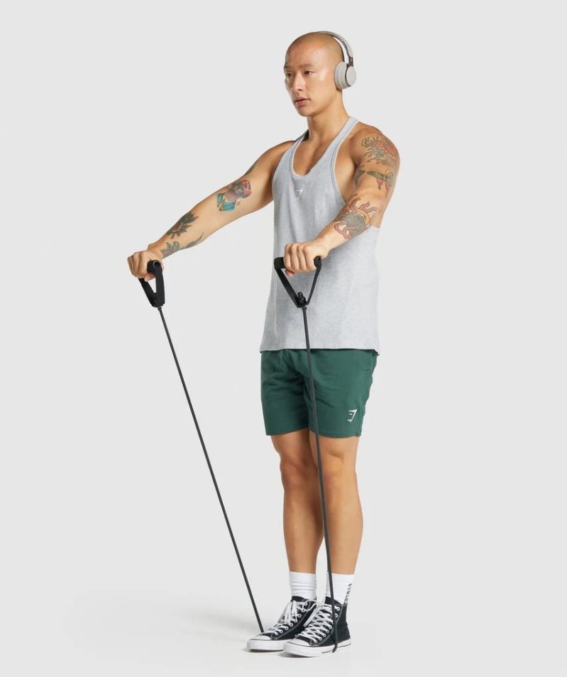 Gymshark Critical 2.0 Stringer Férfi Ujjatlan Póló Világos Szürke | HU-W-754