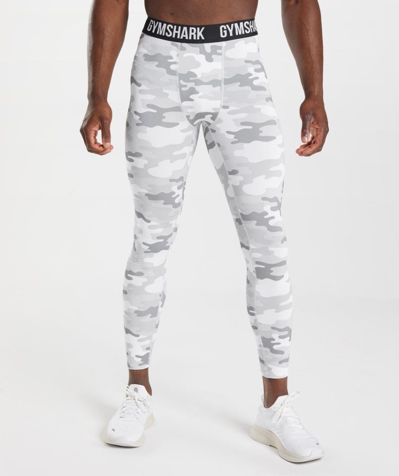 Gymshark Element Baselayer Férfi Leggings Camo | HU-B-096