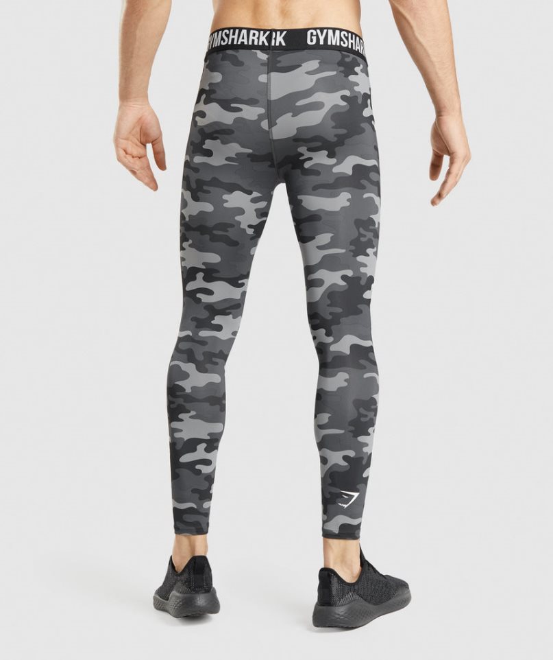 Gymshark Element Baselayer Férfi Leggings Camo | HU-D-789