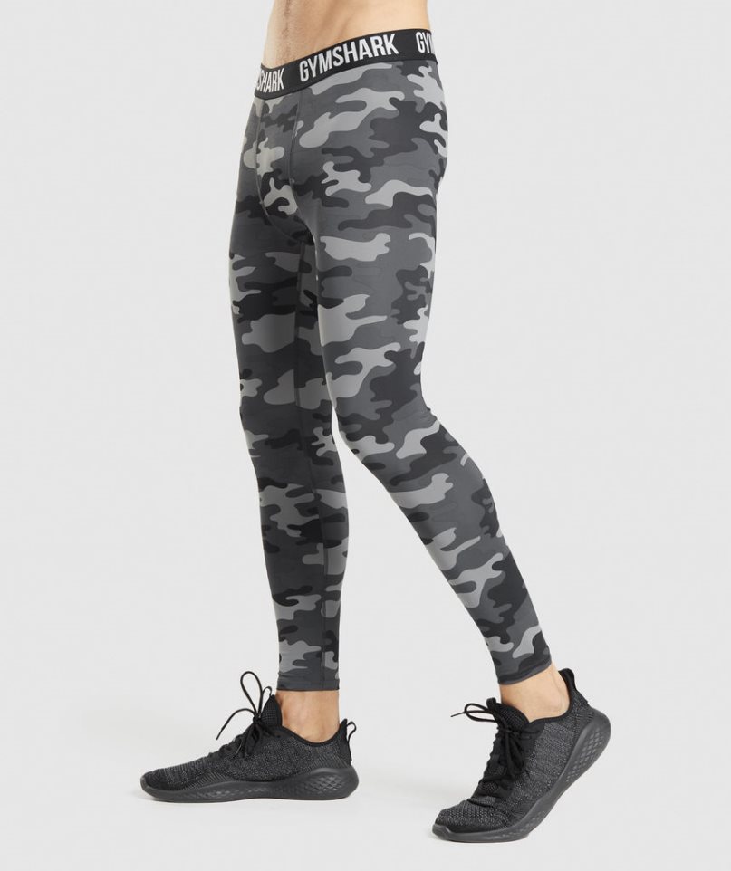 Gymshark Element Baselayer Férfi Leggings Camo | HU-D-789