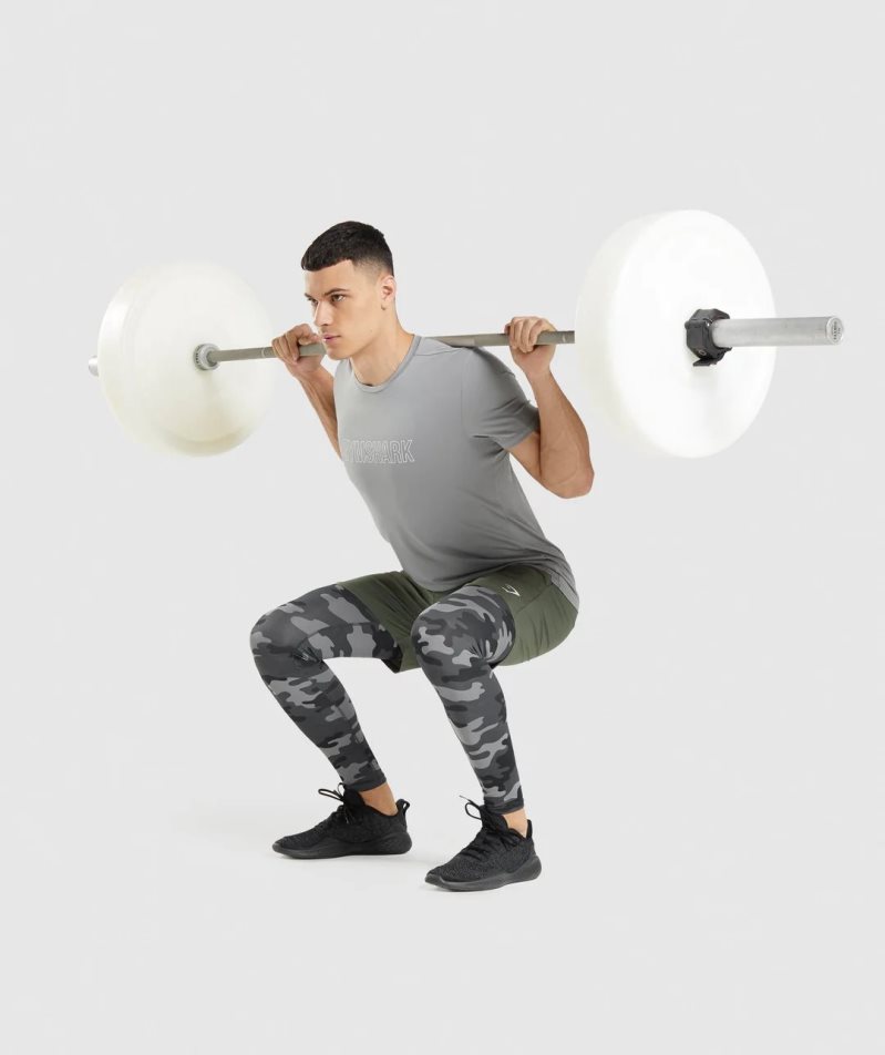 Gymshark Element Baselayer Férfi Leggings Camo | HU-D-789