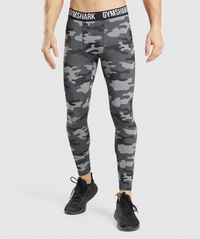 Gymshark Element Baselayer Férfi Leggings Camo | HU-D-789