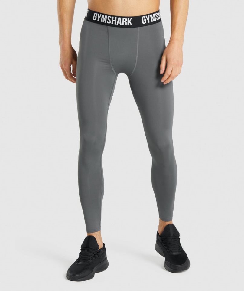 Gymshark Element Baselayer Férfi Leggings Szürke | HU-I-835