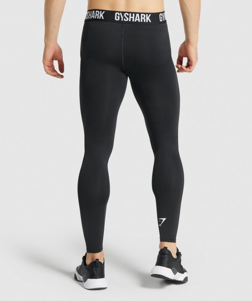 Gymshark Element Baselayer Férfi Leggings Fekete | HU-L-028