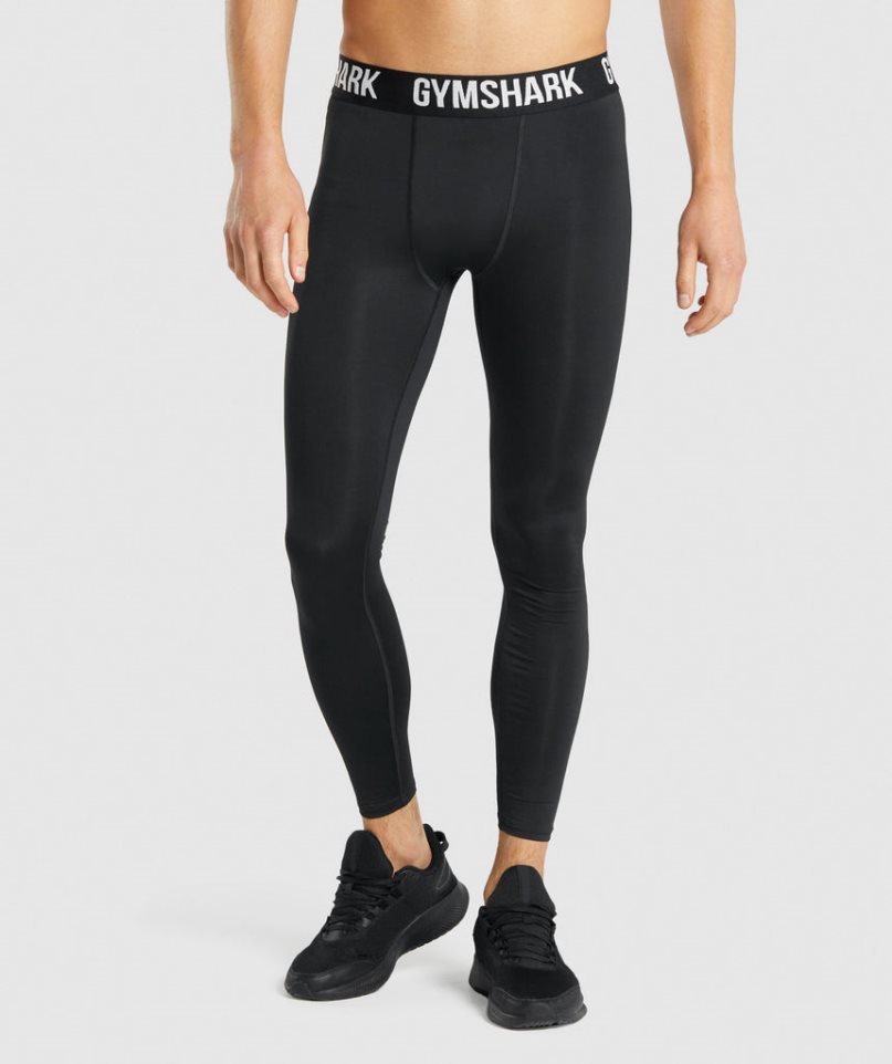 Gymshark Element Baselayer Férfi Leggings Fekete | HU-L-028