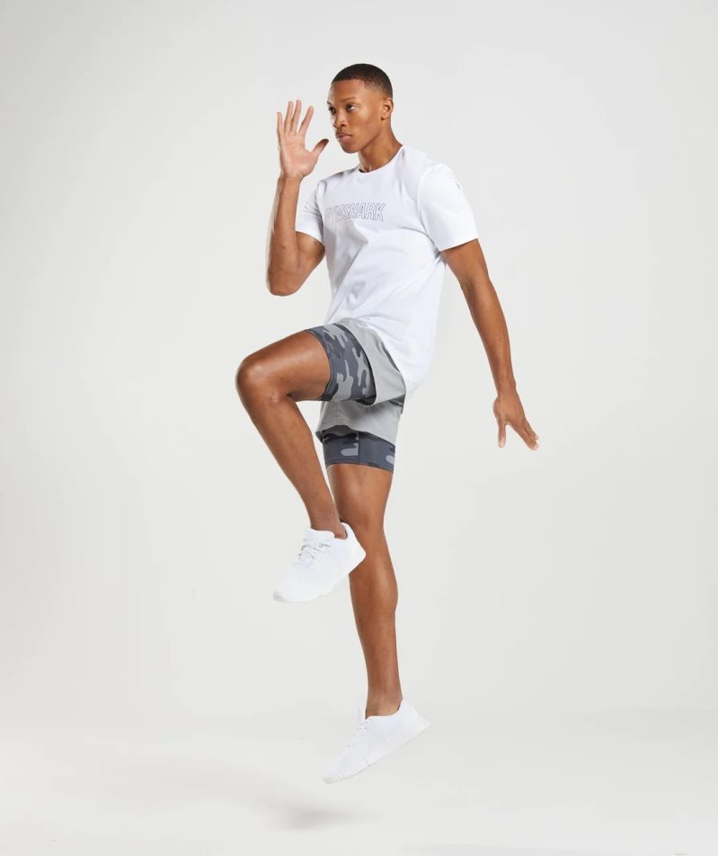 Gymshark Element Baselayer Férfi Rövidnadrág Camo | HU-E-583