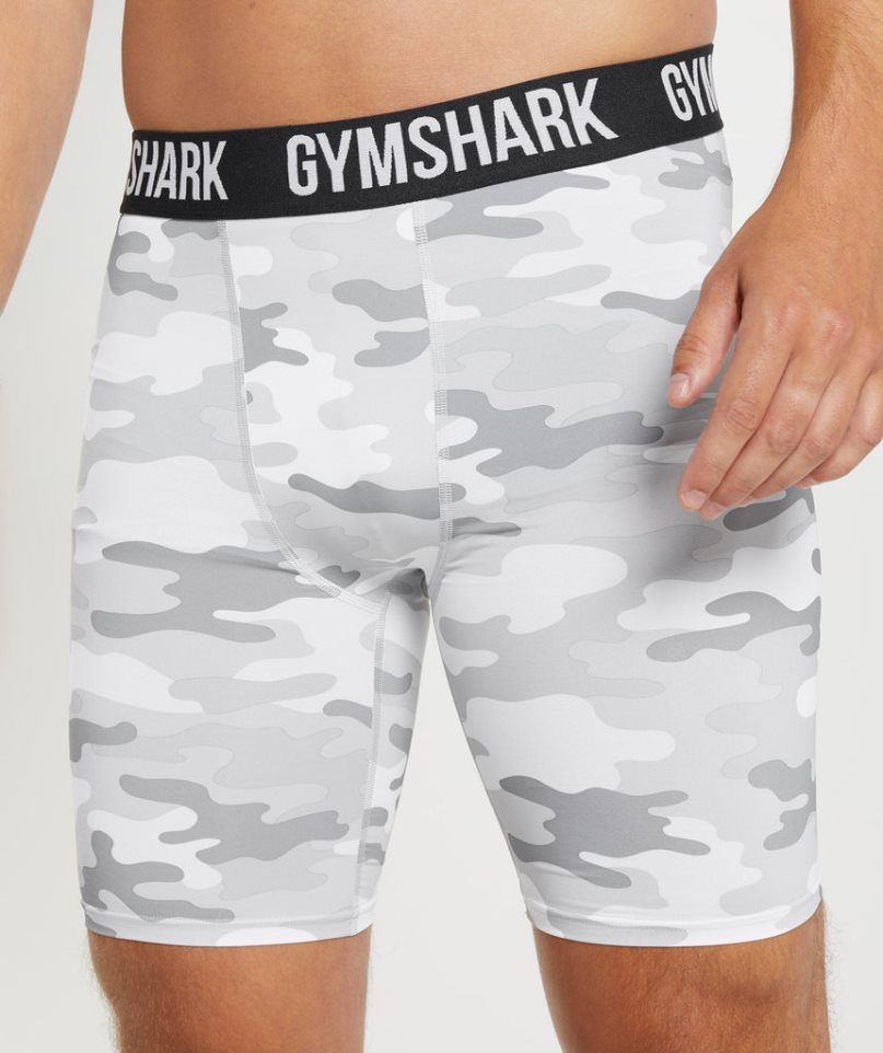 Gymshark Element Baselayer Férfi Rövidnadrág Camo | HU-O-073