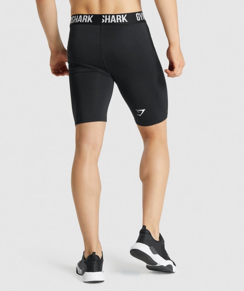 Gymshark Element Baselayer Férfi Rövidnadrág Fekete | HU-Z-197
