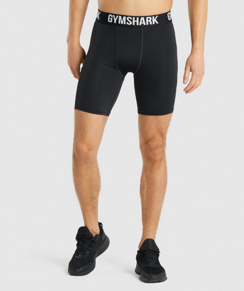 Gymshark Element Baselayer Férfi Rövidnadrág Fekete | HU-Z-197