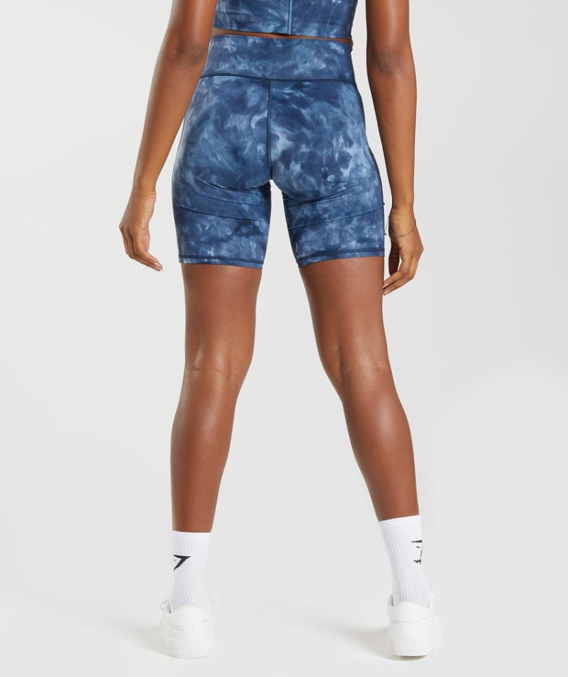 Gymshark Elevate Cycling Női Rövidnadrág Kék | HU-G-019