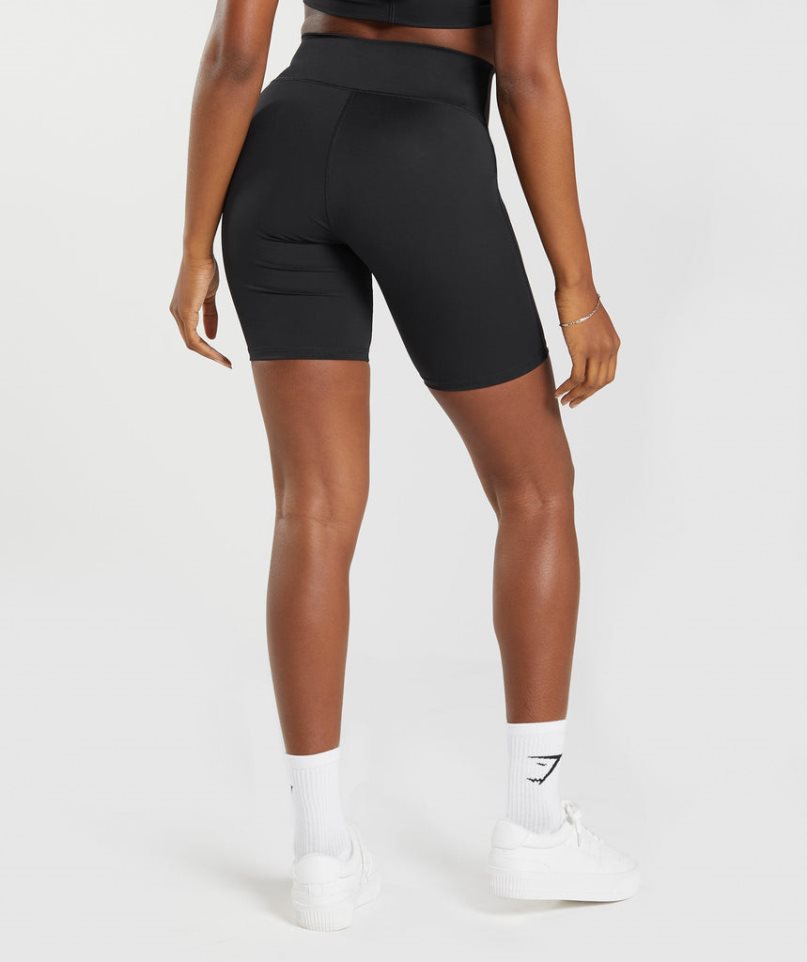 Gymshark Elevate Cycling Női Rövidnadrág Fekete | HU-O-706