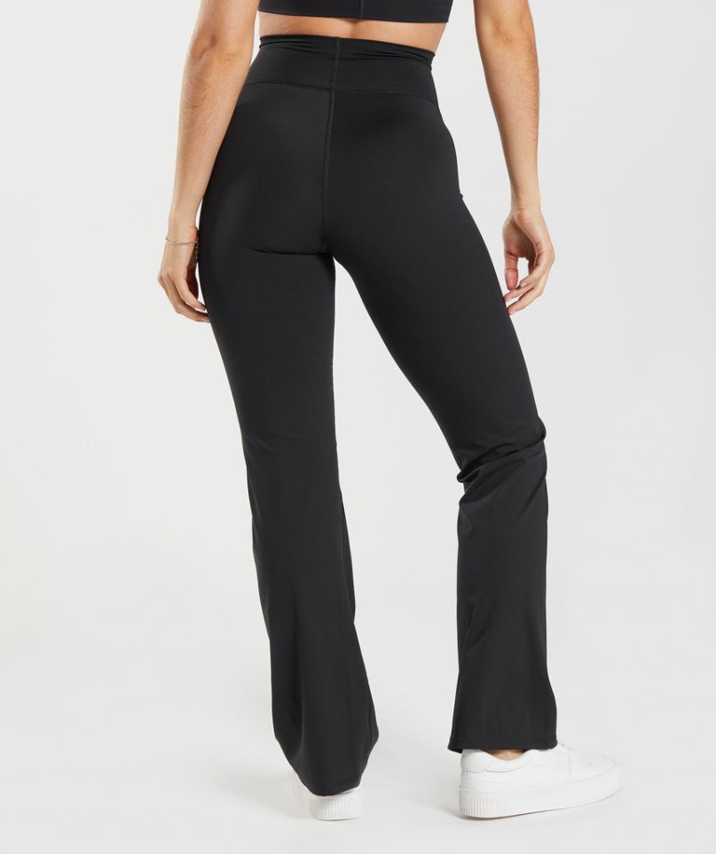 Gymshark Elevate Flared Női Leggings Fekete | HU-G-931