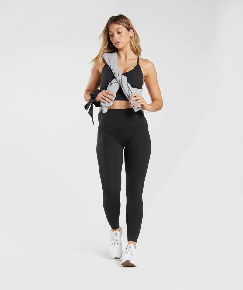Gymshark Elevate Női Leggings Fekete | HU-T-025