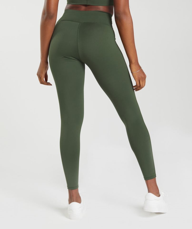 Gymshark Elevate Női Leggings Olivazöld | HU-P-731