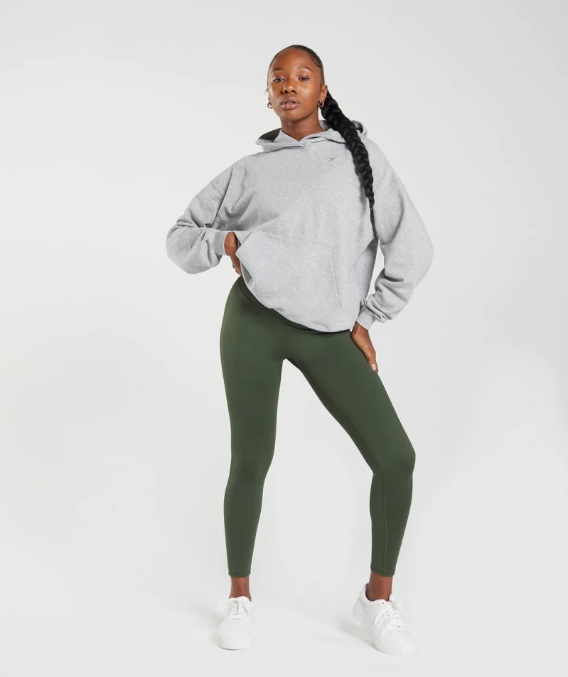 Gymshark Elevate Női Leggings Olivazöld | HU-P-731