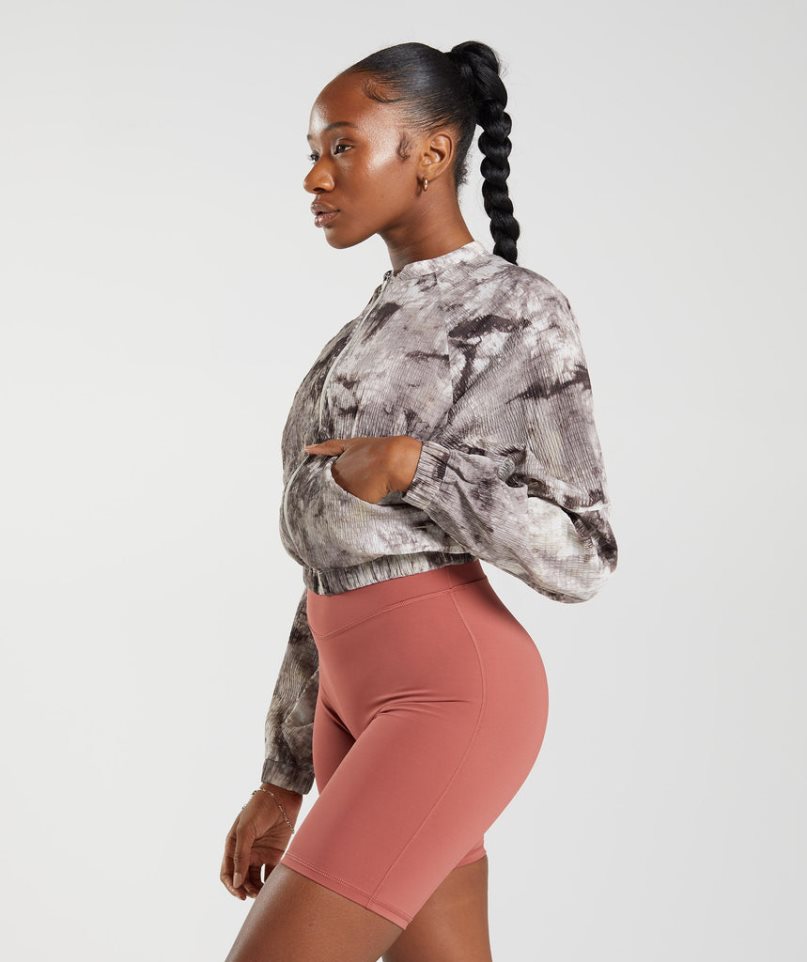 Gymshark Elevate Woven Női Kabát Barna | HU-A-058