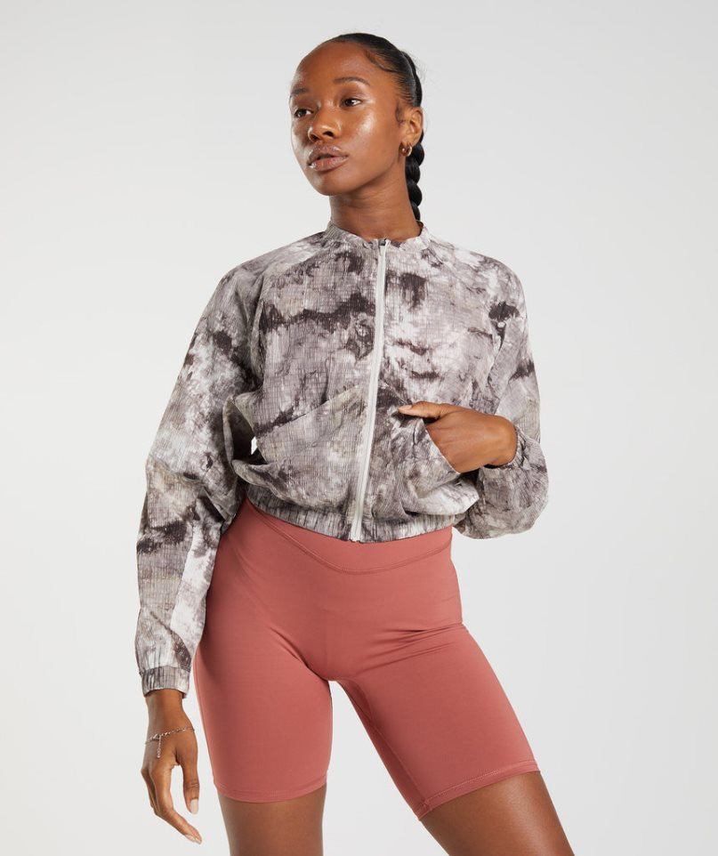 Gymshark Elevate Woven Női Kabát Barna | HU-A-058