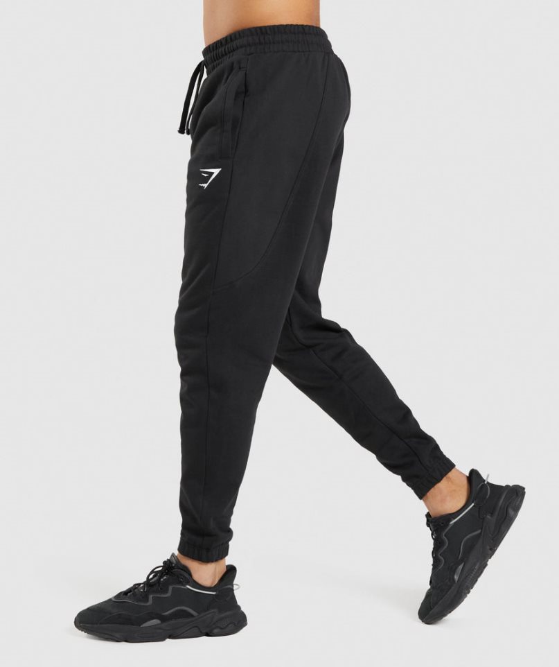 Gymshark Essential Férfi Jogger Nadrág Fekete | HU-O-843