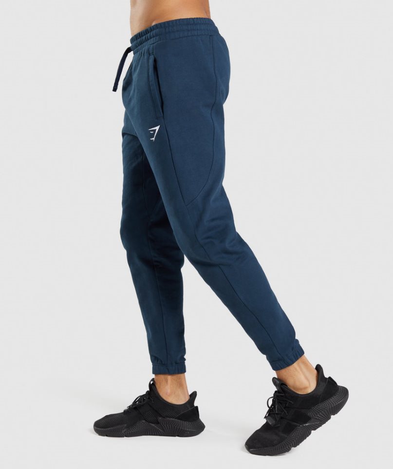 Gymshark Essential Férfi Jogger Nadrág Sötétkék | HU-E-253