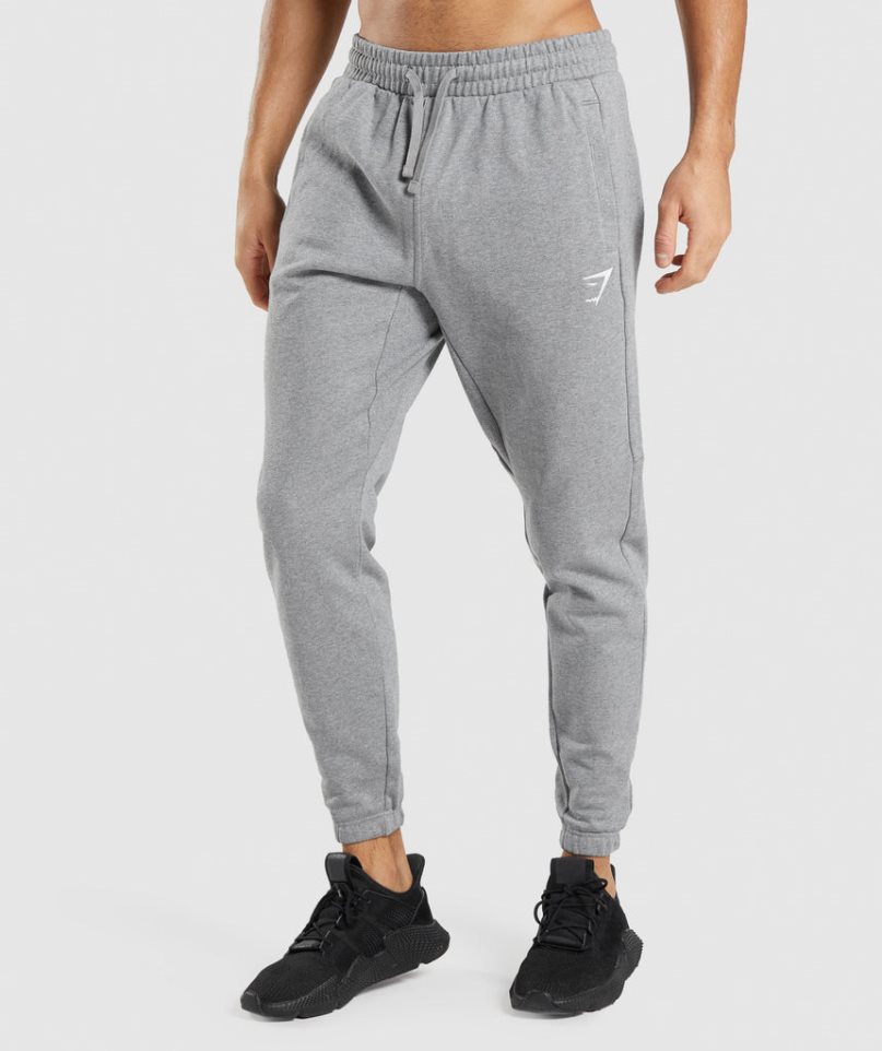 Gymshark Essential Férfi Jogger Nadrág Szürke | HU-V-501