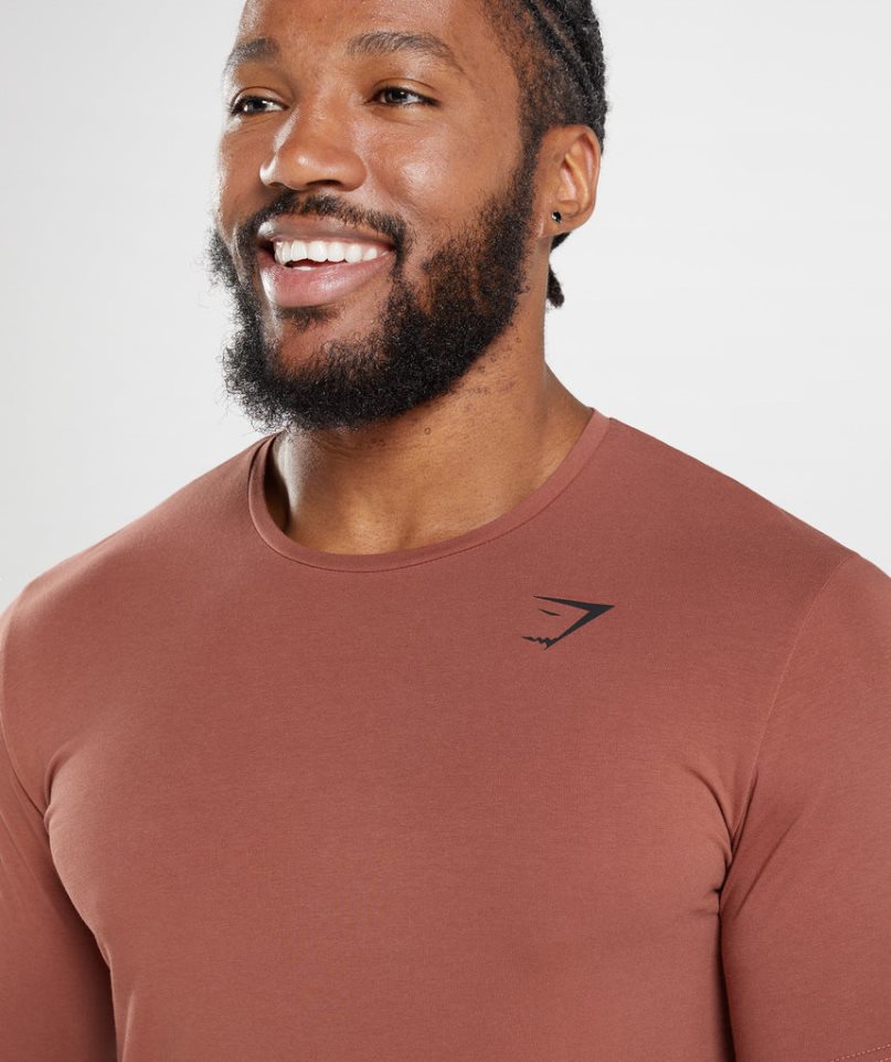 Gymshark Essential Férfi Póló Rózsaszín | HU-K-459