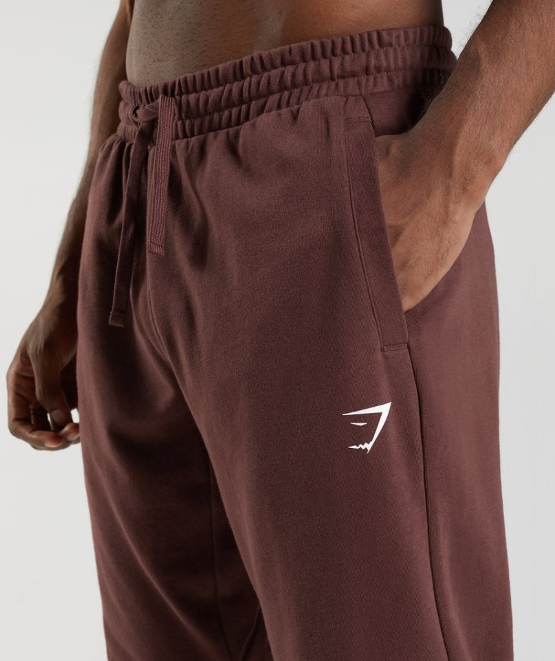 Gymshark Essential Oversized Férfi Jogger Nadrág Barna | HU-O-129