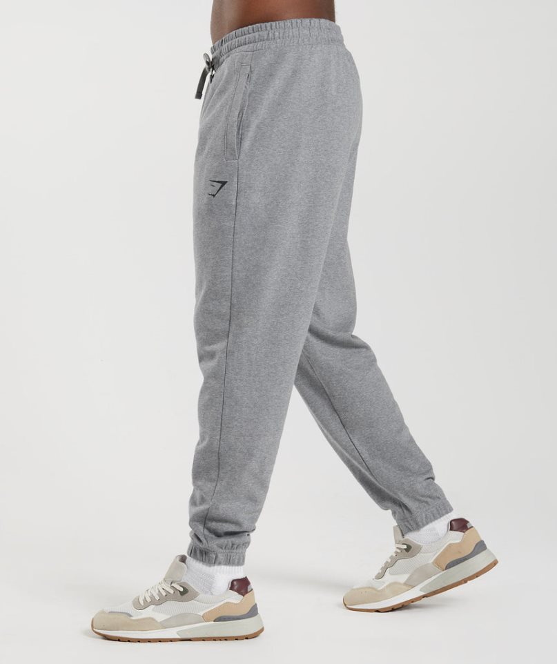 Gymshark Essential Oversized Férfi Jogger Nadrág Szürke | HU-S-243