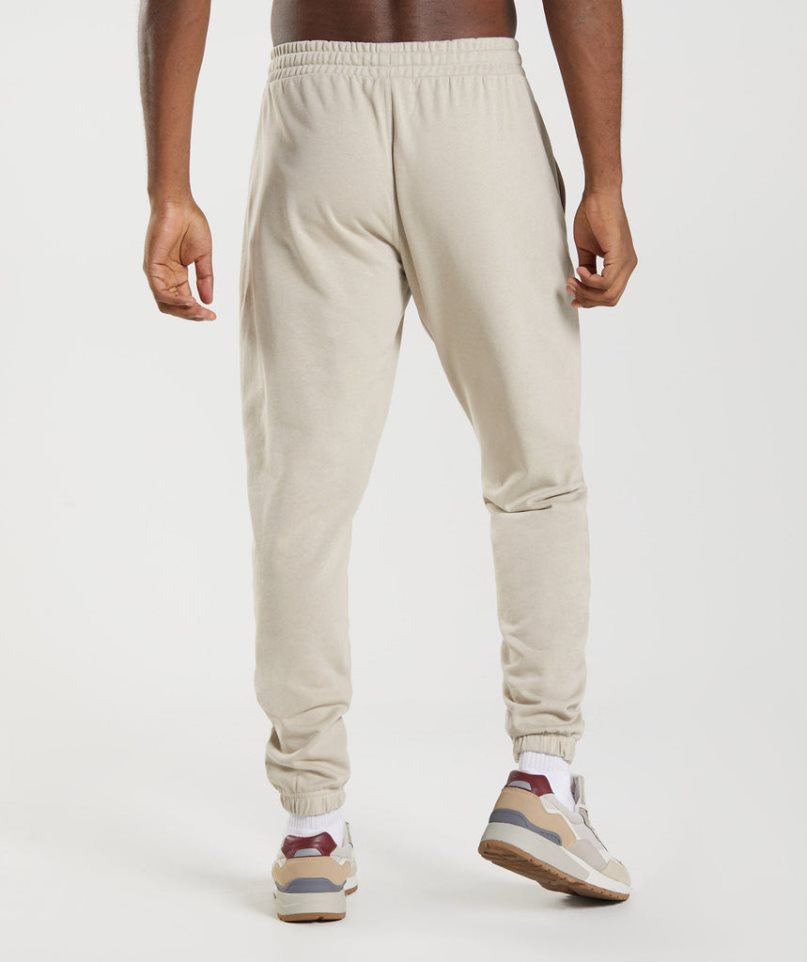 Gymshark Essential Oversized Férfi Jogger Nadrág Krém | HU-W-157