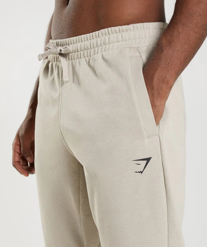 Gymshark Essential Oversized Férfi Jogger Nadrág Krém | HU-W-157